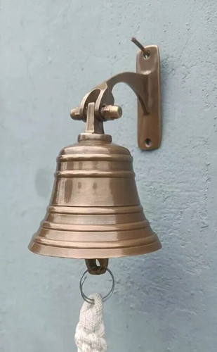 Antike messing glocke maritim - messing,