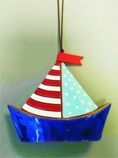 Keramik Glöckchen *Segelboot*
