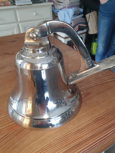 Klassische schiffsglocke chrom - schiffsglocke,